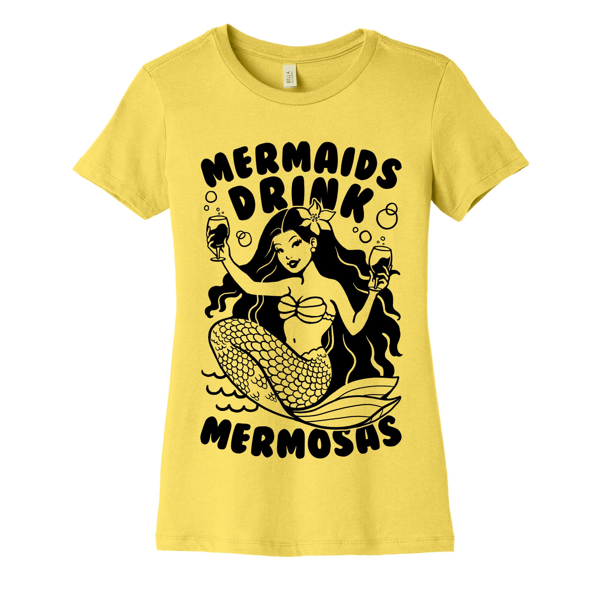 Mermaids Drink Mermosas Women's Cotton Tee